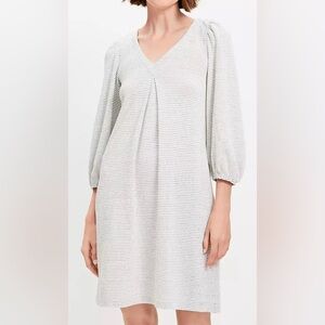 Stripe Textured Pleated Mini Dress NWT